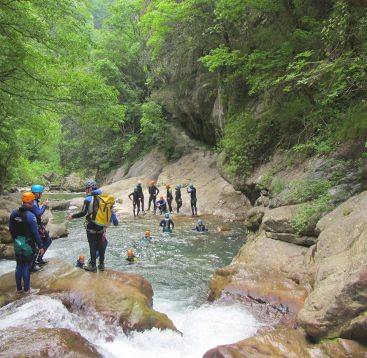 Canyoning séminaire entreprise gorges du loup