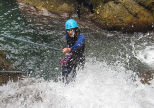 Rappel Canyoning siagne de la pare Rappel Canyoning siagne de la pare